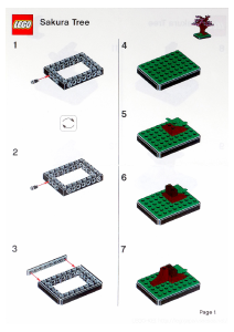Bedienungsanleitung Lego set 6291437-1 Architecture Sakura Baum
