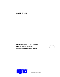 Manuale ALNO AME 2243 KB Piano cottura