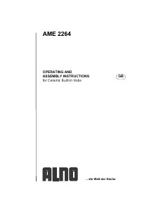 Handleiding ALNO AME 2264 KS Kookplaat