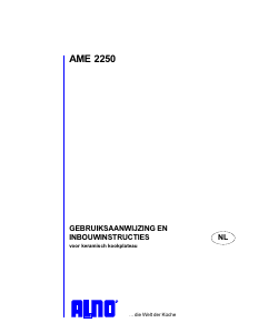 Handleiding ALNO AME 2250 KB Kookplaat