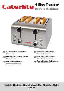 Manual Caterlite GH439 Toaster