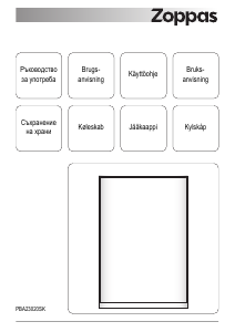 Bruksanvisning Zoppas PBA23020SK Kylskåp