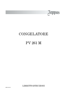 Manuale Zoppas PV261M Congelatore