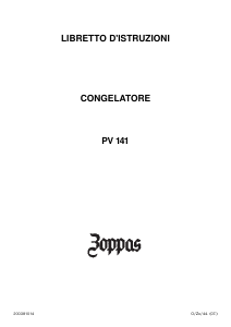 Manuale Zoppas PV141 Congelatore