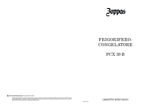 Manuale Zoppas PCX39B Frigorifero-congelatore