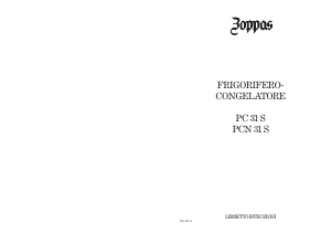 Manuale Zoppas PCN31S Frigorifero-congelatore