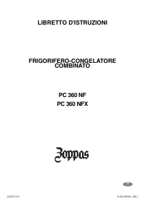Manuale Zoppas PC360NFX Frigorifero-congelatore