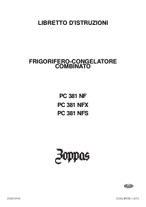 Manuale Zoppas PC381NFX Frigorifero-congelatore