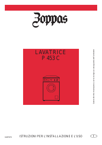Manuale Zoppas P453C Lavatrice