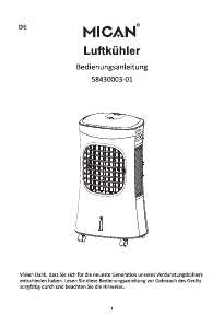 Manual Mican 58430003-01 Ventilator