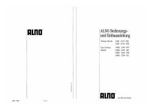 Bedienungsanleitung ALNO AHE 4119 NB Herd