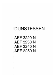 Bedienungsanleitung ALNO AEF 3230 N Dunstabzugshaube