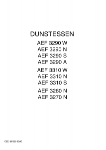 Bedienungsanleitung ALNO AEF 3290 A Dunstabzugshaube