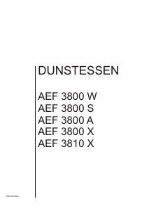 Handleiding ALNO AEF 3800 A Afzuigkap