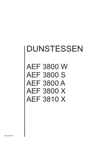 Bedienungsanleitung ALNO AEF 3800 W Dunstabzugshaube