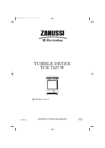 Manual Zanussi-Electrolux TCE7127W Dryer