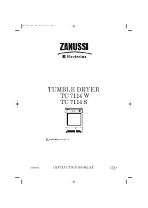 Handleiding Zanussi-Electrolux TC7114S Wasdroger