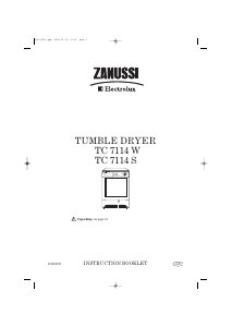 Handleiding Zanussi-Electrolux TC7114W Wasdroger