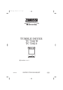 Handleiding Zanussi-Electrolux TC7102W Wasdroger