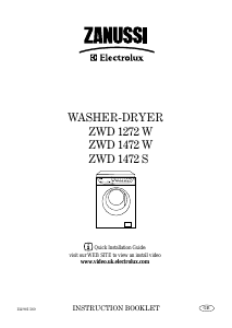Manual Zanussi-Electrolux ZWD1272W Washer-Dryer