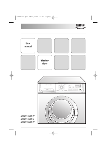 Handleiding Zanussi-Electrolux ZWD16581W Was-droog combinatie