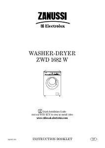 Manual Zanussi-Electrolux ZWD1682W Washer-Dryer