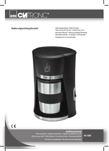 Mode d’emploi Clatronic KA 3450 Cafetière