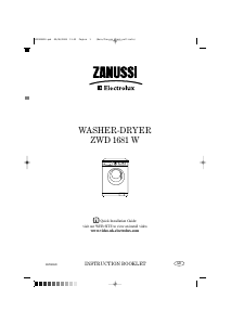 Handleiding Zanussi-Electrolux ZWD1681W Was-droog combinatie