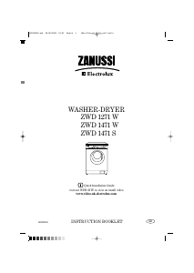 Handleiding Zanussi-Electrolux ZWD1271W Was-droog combinatie