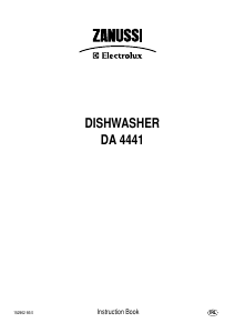 Manual Zanussi-Electrolux DA4441S Dishwasher
