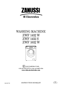 Manual Zanussi-Electrolux ZWF 1432 W Washing Machine