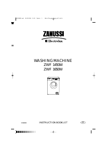 Manual Zanussi-Electrolux ZWF 1650 W Washing Machine
