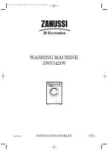 Manual Zanussi-Electrolux ZWF 1421 W Washing Machine