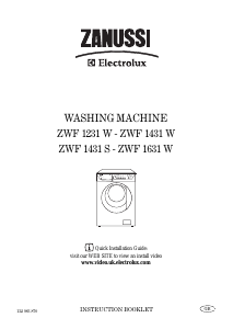 Manual Zanussi-Electrolux ZWF 1431 W Washing Machine