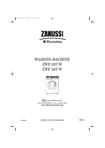 Manual Zanussi-Electrolux ZWF 1237 W Washing Machine