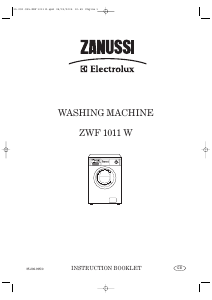 Manual Zanussi-Electrolux ZWF 1011 W Washing Machine