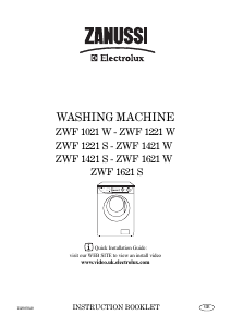 Handleiding Zanussi-Electrolux ZWF 1621 W Wasmachine