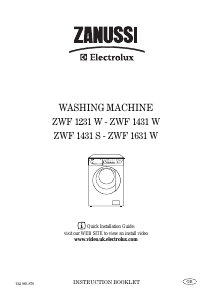 Handleiding Zanussi-Electrolux ZWF 1231 W Wasmachine