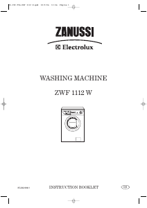 Manual Zanussi-Electrolux ZWF 1112 W Washing Machine
