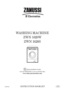 Manual Zanussi-Electrolux ZWN 1620 S Washing Machine
