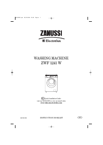 Manual Zanussi-Electrolux ZWF 1241 W Washing Machine