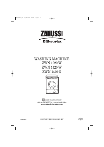 Handleiding Zanussi-Electrolux ZWN 1220 W Wasmachine