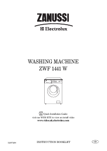 Manual Zanussi-Electrolux ZWF 1441 W Washing Machine