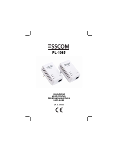 Handleiding Esscom PL-1085 Powerline adapter