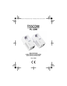 Manual Esscom PL-1200 Powerline Adapter