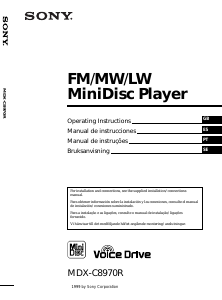 Manual de uso Sony MDX-C8970R Radio para coche