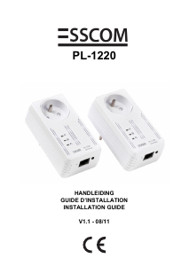 Manual Esscom PL-1220 Powerline Adapter