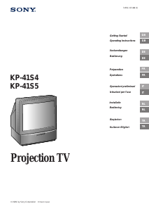 Kullanım kılavuzu Sony KP-41S5 Televizyon