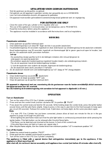 Handleiding Eurom Flameheater Terrasverwarmer