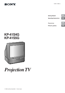 Εγχειρίδιο Sony KP-41S4G Τηλεόραση